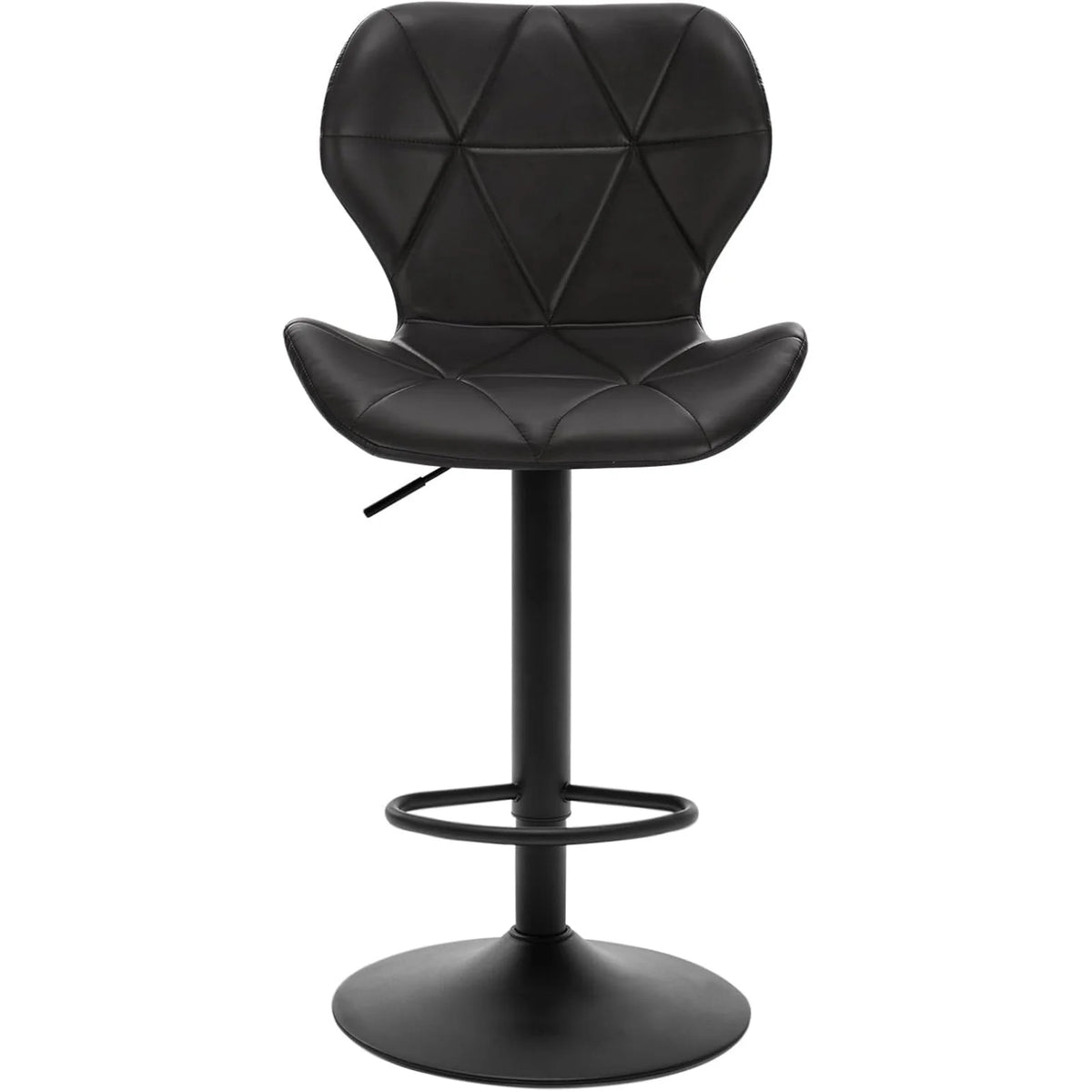 EUGAD 4PCS/SET Height Adjustable Rotating Counter Stools Swivel Bar Stools with Backrest and Footrest High Chairs for Kitchen Living Room Bistro