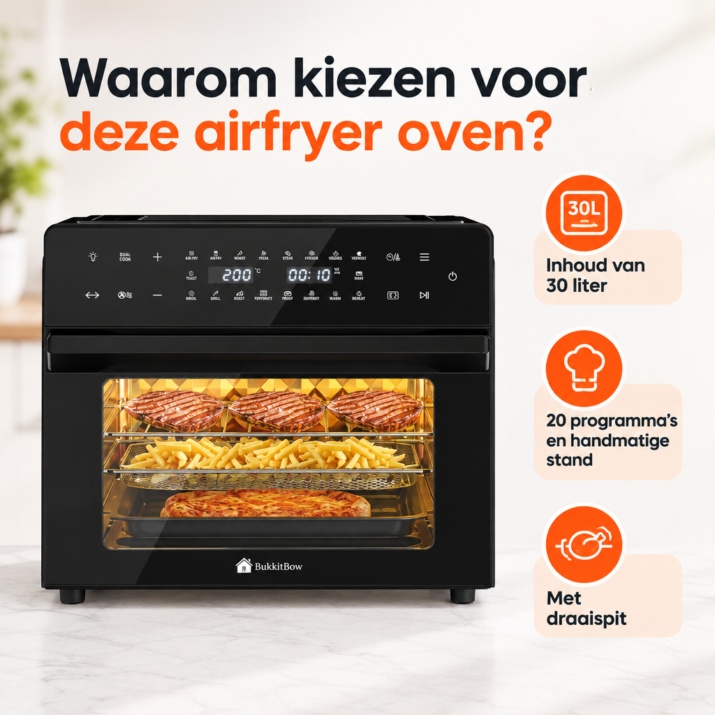 Belangrijkste voordelen en eigenschappen van airfryer oven 30 liter