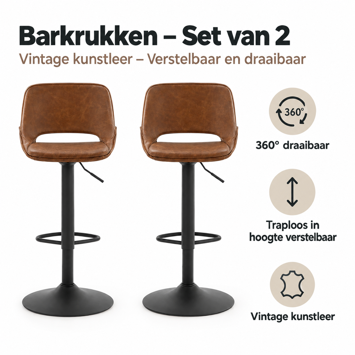 Belangrijkste voordelen en eigenschappen van barkrukken set van 2