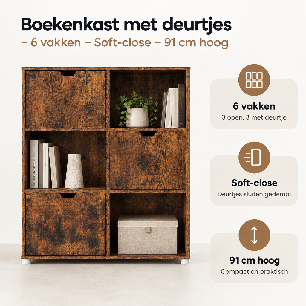 Belangrijkste voordelen en eigenschappen van boekenkast met deurtjes