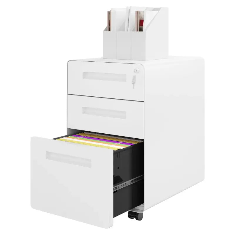 BukkitBow - Archiefkast op Wielen met Slot - Met Ronde