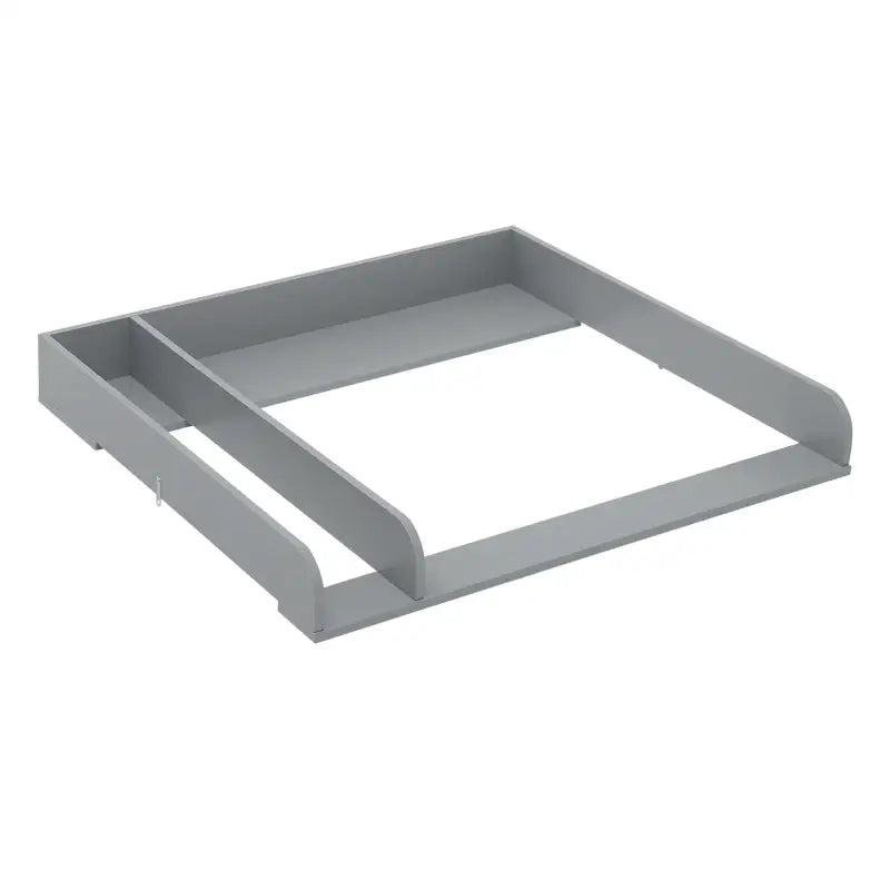 BukkitBow baby verschoontafel met los opzetstuk in grijs of wit, 80x74,5x8,5 cm, geschikt voor commode.