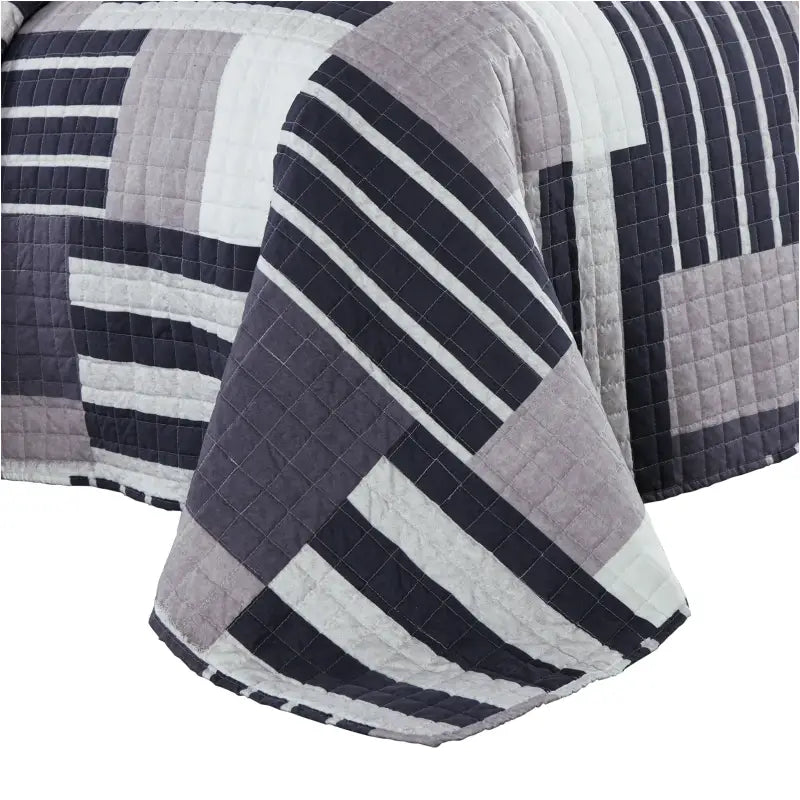 BukkitBow bedsprei van patchwork patroon, dik gewatteerd, zacht en duurzaam, verkrijgbaar in diverse maten en kleuren, geschikt voor slaapkamer.