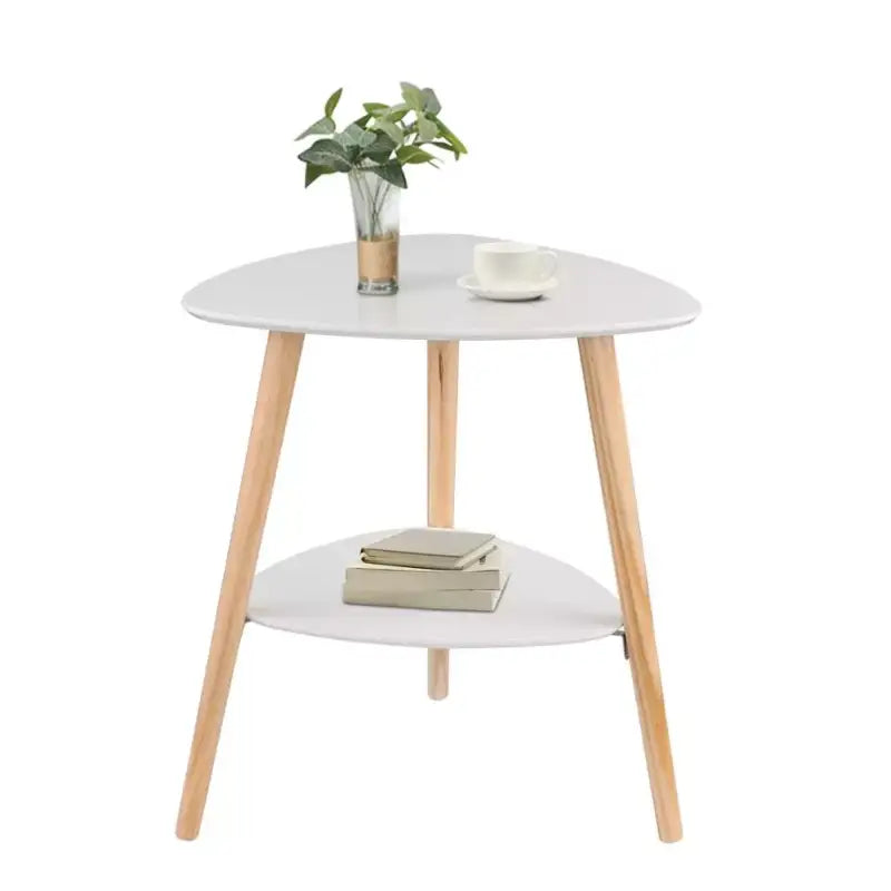 BukkitBow bijzettafel van massief hout, 50x40x55cm, geschikt als nachtkastje, maximaal 5kg belastbaar, stijlvolle houten bijzettafel