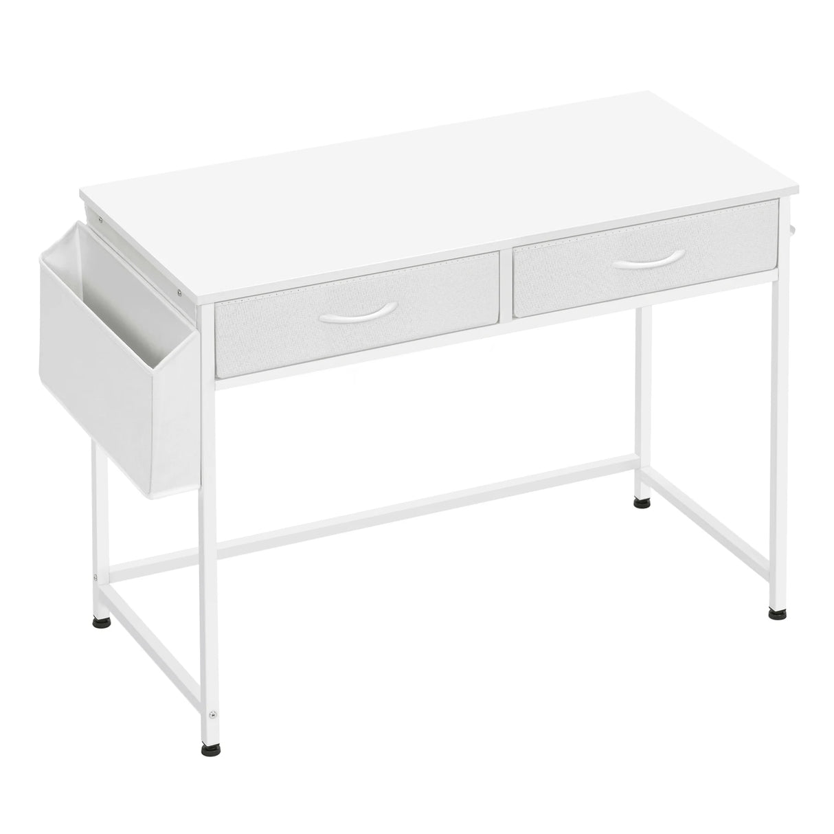 BukkitBow - Bureau met Laden - Werktafel - Opbergvakken & Haak - Stevig Metalen Frame - Voor Thuis & Kantoor