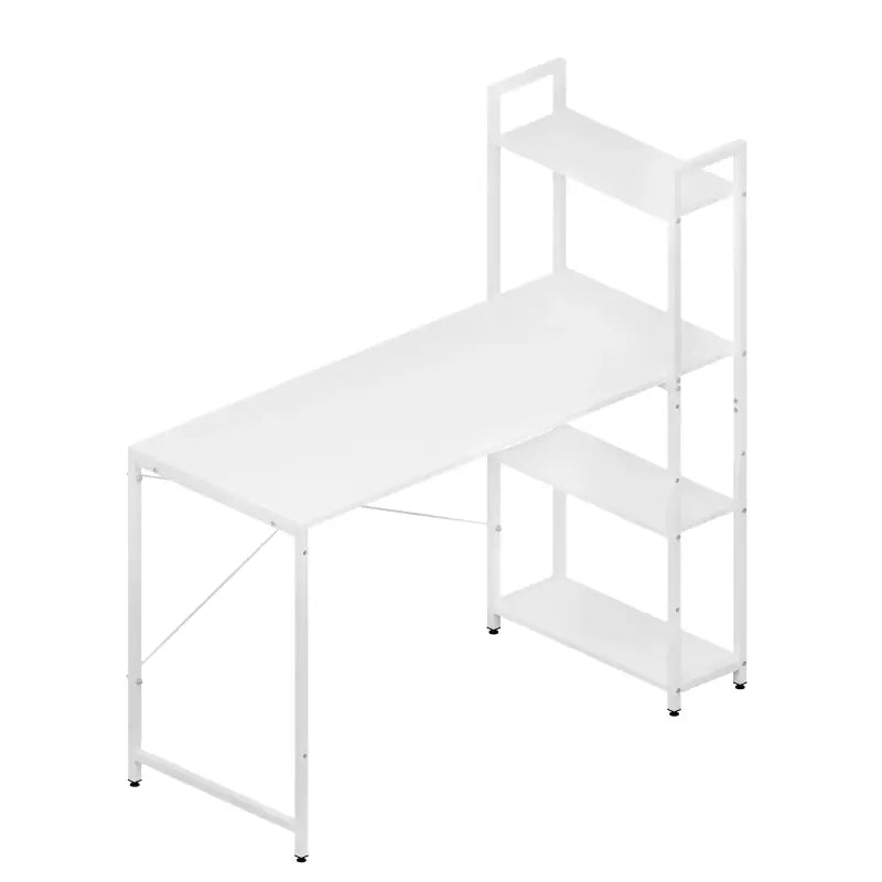 BukkitBow bureau met houten en metalen planken, verstelbare zijplank, afmetingen 120x50x120 cm en draagvermogen tot 50 kg.