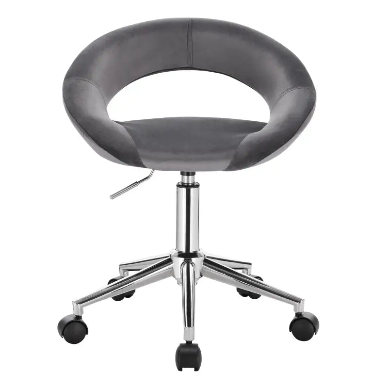 BukkitBow verstelbare bureaustoel met dik gewatteerd fluweel, ergonomisch ontwerp en 360° draaibaar voor comfortabel werken