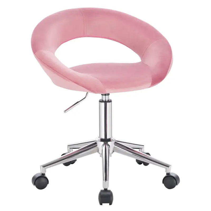 BukkitBow bureaustoel met verstelbare hoogte, dik gewatteerd fluweel, ergonomisch ontwerp en 360° draaibaar.
