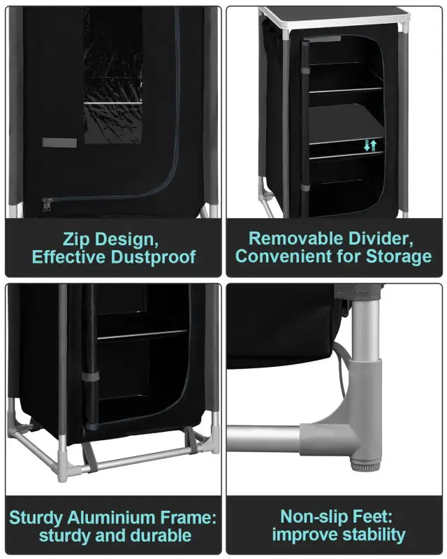 BukkitBow - Campingtafel - Oxford Doek en Aluminium