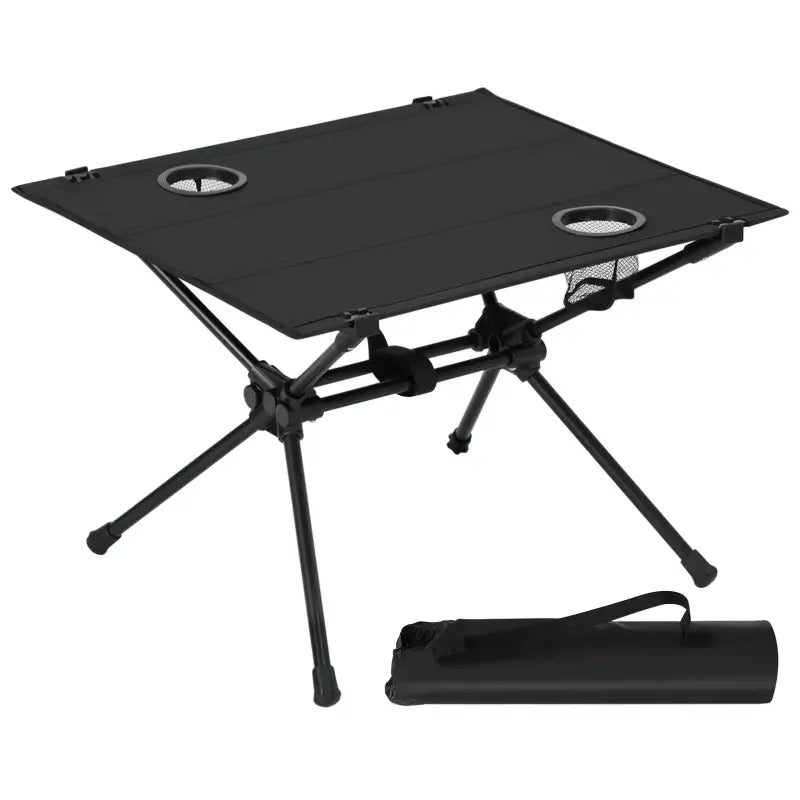 BukkitBow campingtafel set met opberghoes, lichtgewicht en opvouwbaar, gemaakt van metaal en Oxford-stof, geschikt voor kampeergebruik