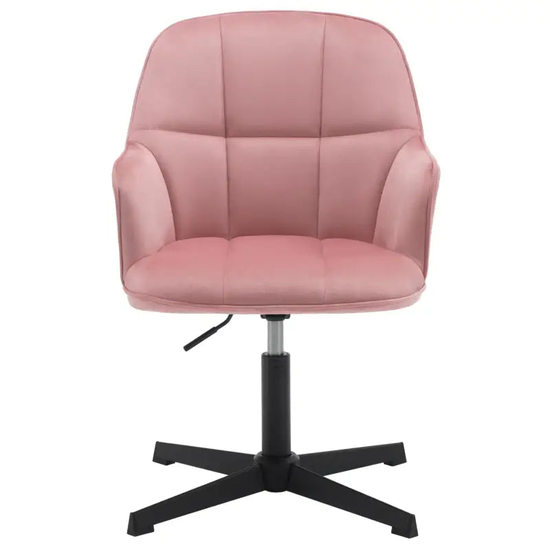 BukkitBow draaibare bureaustoel met velvet fluwelen bekleding en metalen onderstel, ergonomisch ontworpen voor comfortabel werken