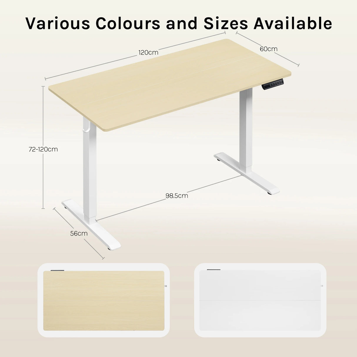 BukkitBow - Elektrisch Verstelbaar Zit-Sta Bureau met USB & Memory Functie