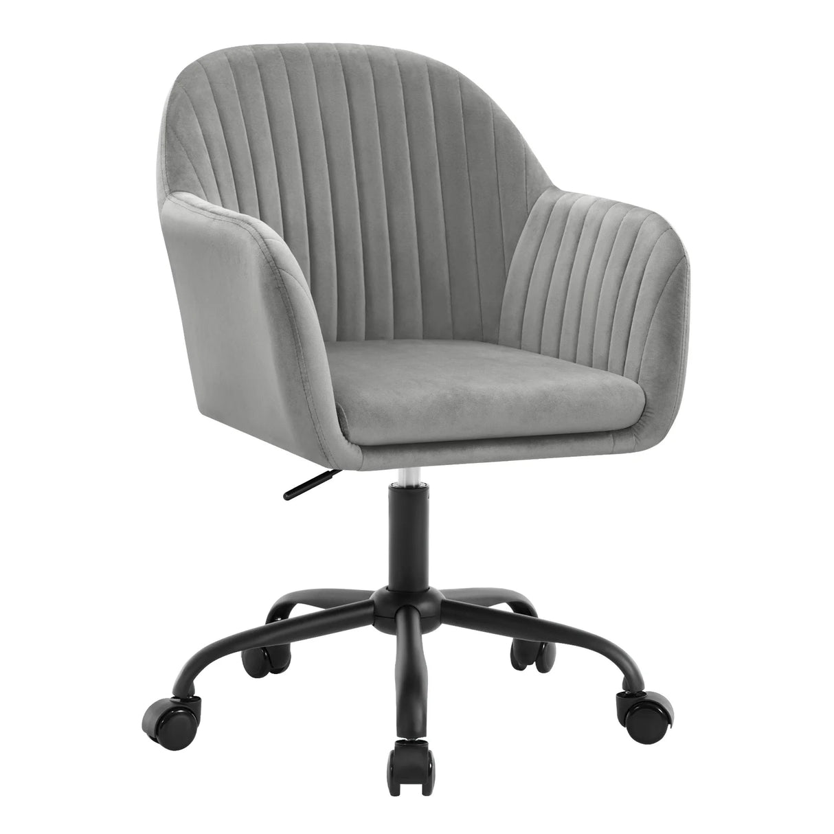 BukkitBow ergonomische bureaustoel met fluwelen bekleding, hoogte verstelbaar en comfortabele zitting.