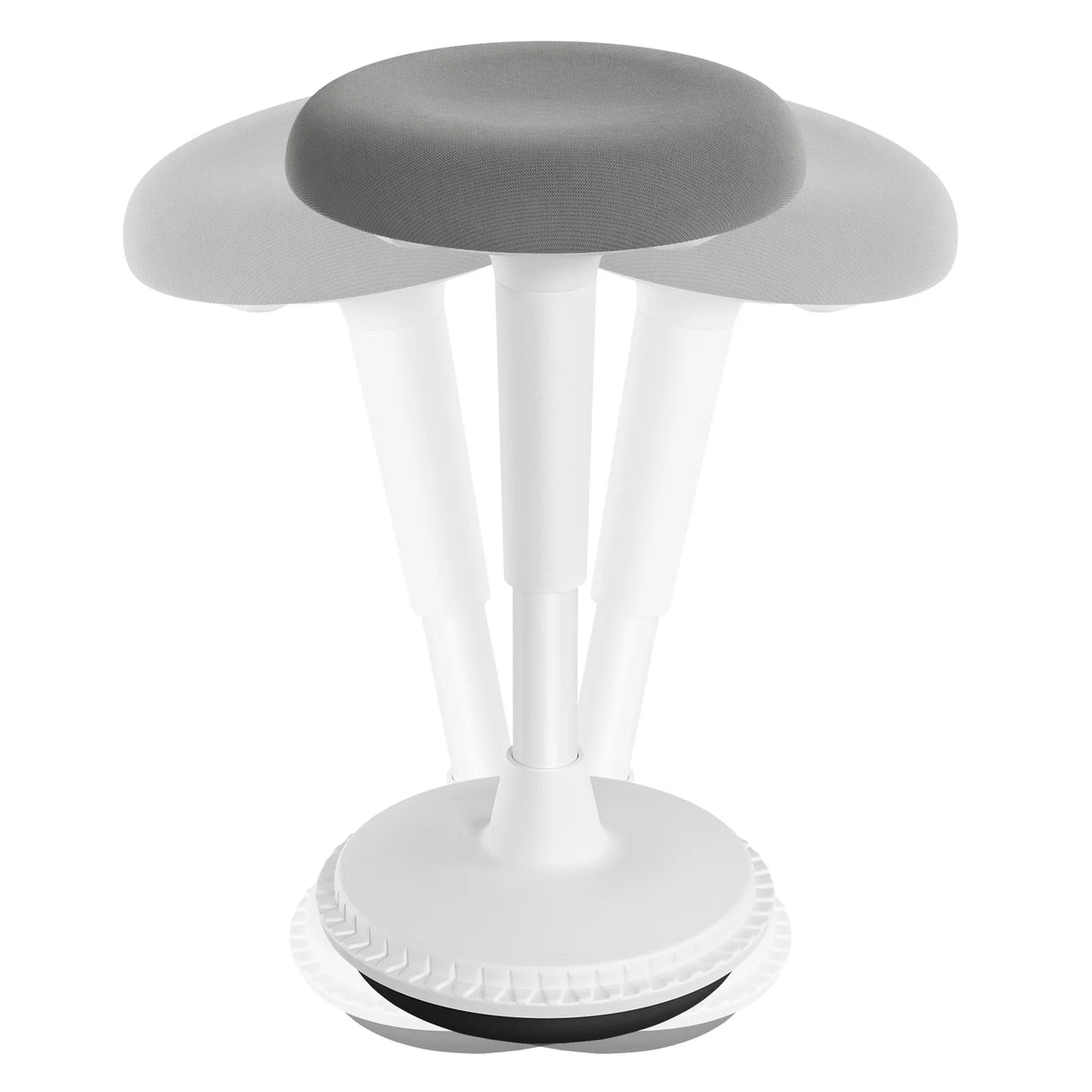 BukkitBow ergonomische bureaustoel en kruk van stof, hoogteverstelbaar en comfortabel voor een ergonomische werkplek