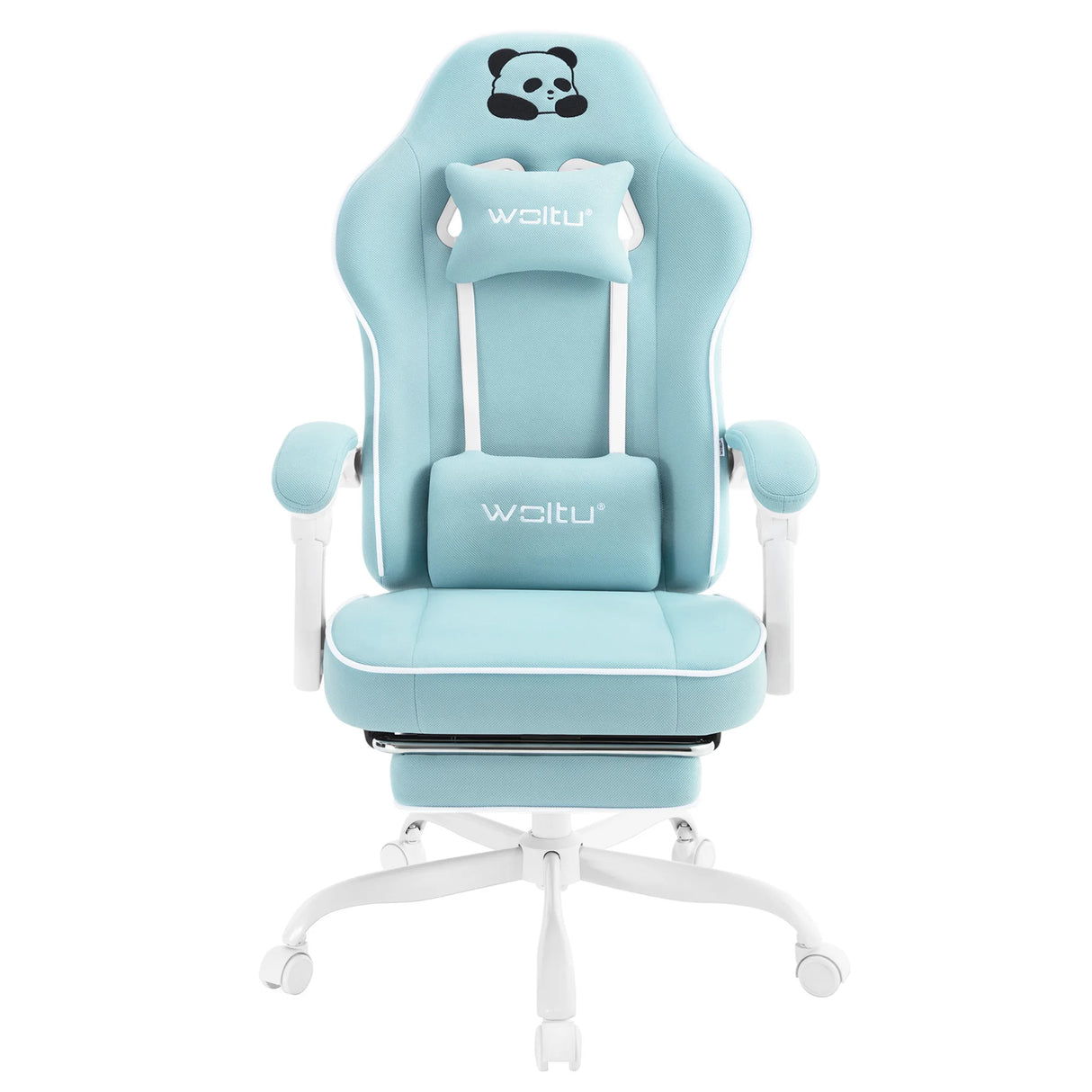 BukkitBow ergonomische gamestoel met brede zitting en voetsteun, comfortabele zithouding voor gamers