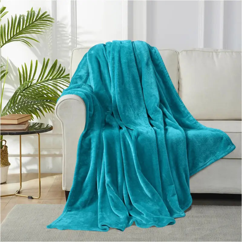 BukkitBow flanellen deken, 260 GSM, zacht en warm, in verschillende maten en kleuren, voor comfortabele nachten.