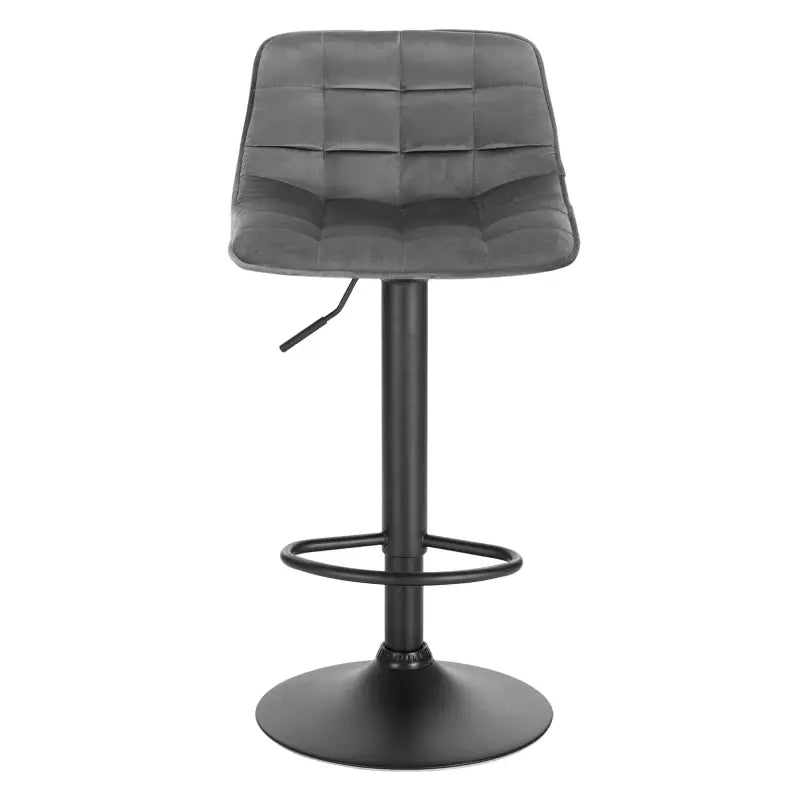 BukkitBow fluwelen barkruk met metalen frame, verstelbaar en 360° draaibaar, maximale belasting van 100 kg.