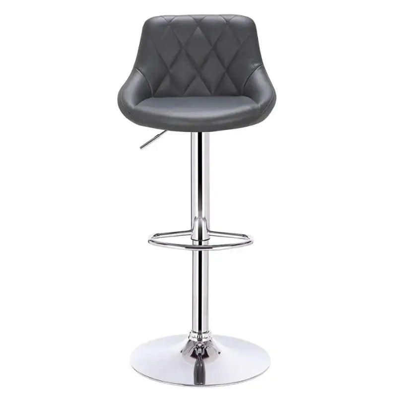 Industriële velvet barkruk van BukkitBow met rugleuning en verstelbare zithoogte van 60-82 cm, stijlvolle lounge zitplaats