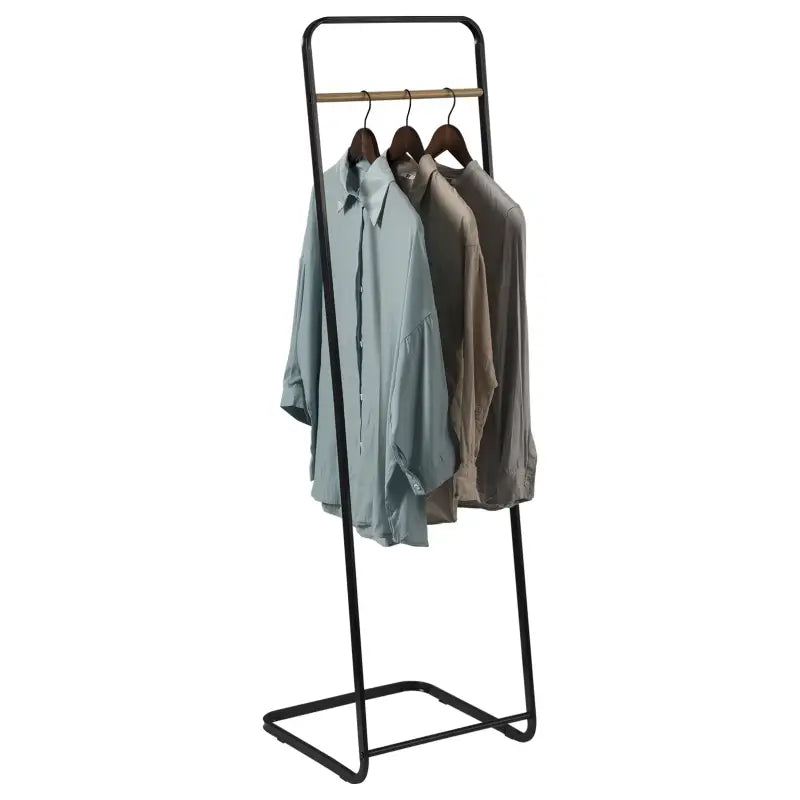 BukkitBow kledingrek met eiken rail en stevig frame, ruimtebesparend en eenvoudig te installeren, afmetingen 40x40x140 cm