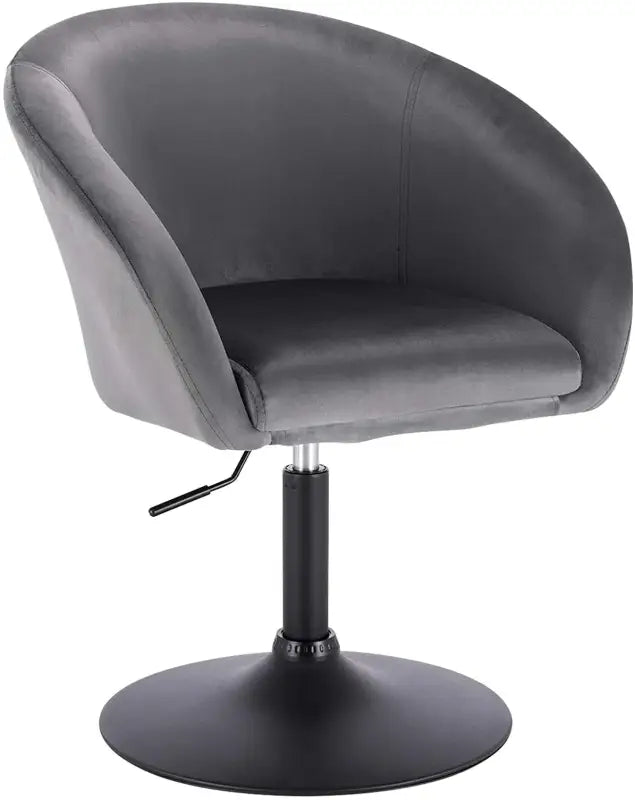 Luxe BukkitBow barkruk met kunstleer, linnen of fluweel, verstelbaar en ergonomisch, verchroomd staal, zithoogte 44-57 cm.