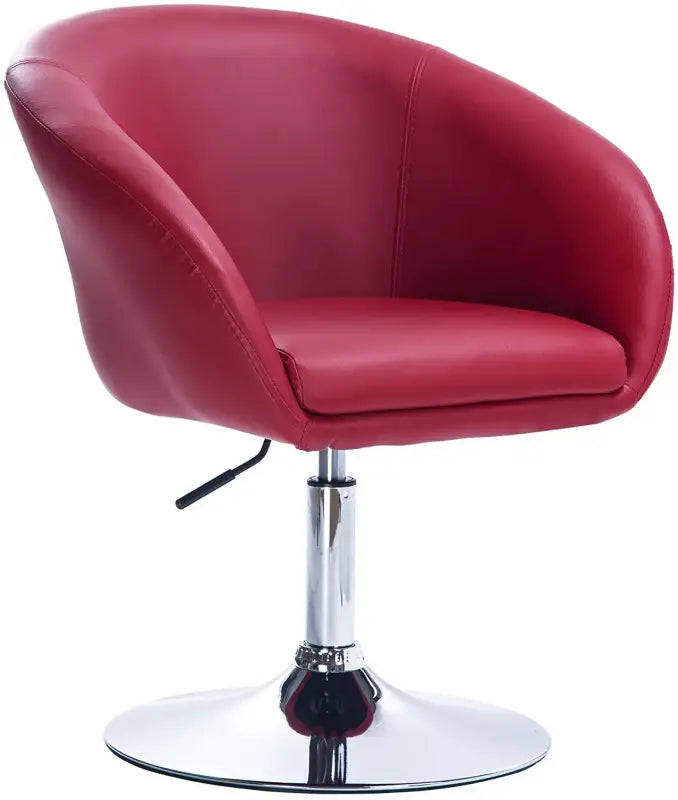 Luxe BukkitBow barkruk met kunstleer, linnen of fluweel, verstelbaar en ergonomisch, verchroomd staal, zithoogte 44-57 cm.