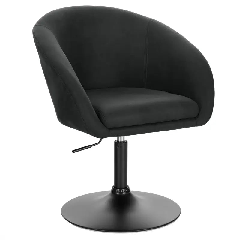 Luxe BukkitBow barkruk met kunstleer, linnen of fluweel, verstelbaar, ergonomisch en verchroomd staal, zithoogte 44-57 cm.