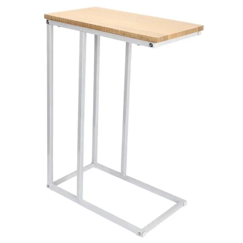 Luxe BukkitBow bijzettafel met metalen frame, geschikt voor laptop, 63 cm hoog, modern design voor woonkamer of slaapkamer.
