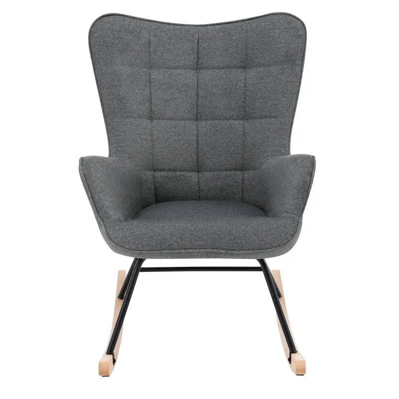 Luxe BukkitBow relaxstoel met zachte ribfluwelen bekleding, stevige metalen poten, moderne wingstijl en 46 cm zithoogte.