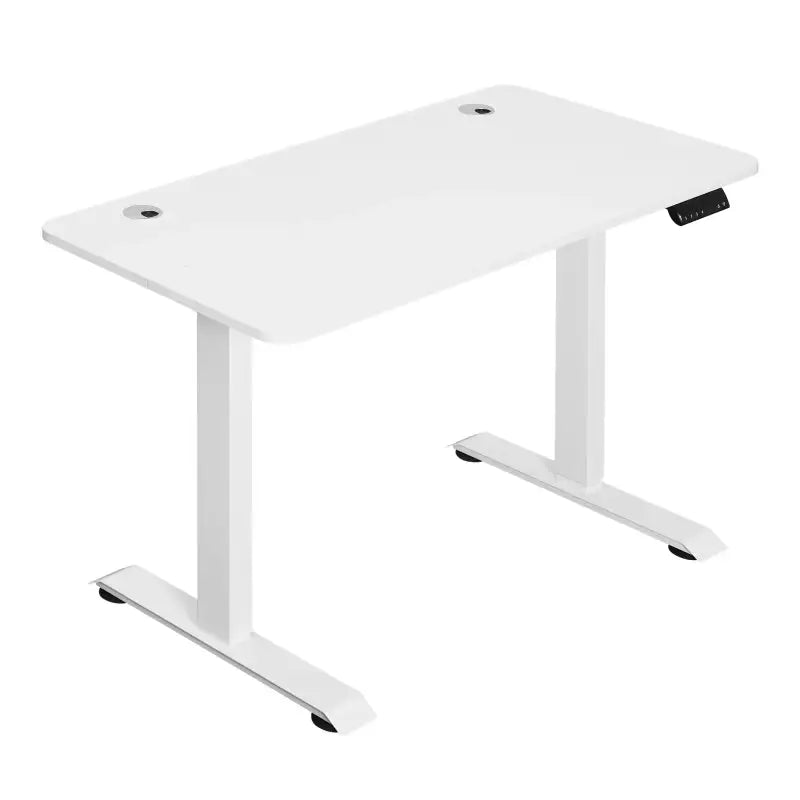 BukkitBow metalen zit-sta bureau met verstelbare hoogte, 2 motoren, anti-botsing, kabelgaten en geheugensloten, zwart design
