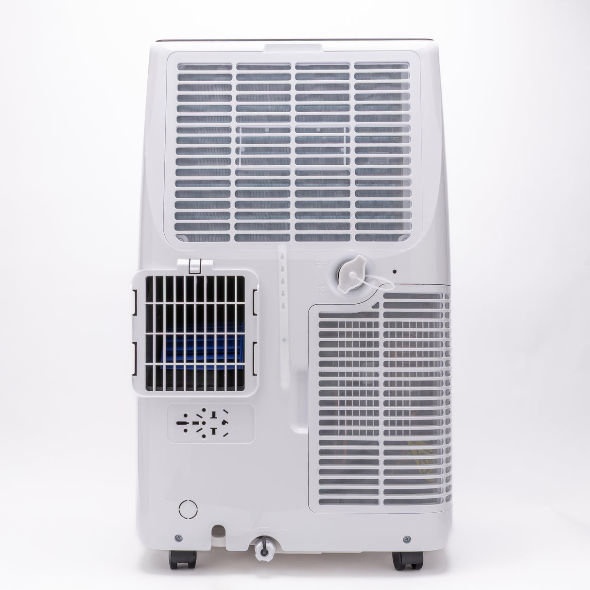 BukkitBow mobiele airconditioner met warmtepomp, Wi-Fi, afvoerslang en raamkit, 12.000 BTU, zwart en compact design