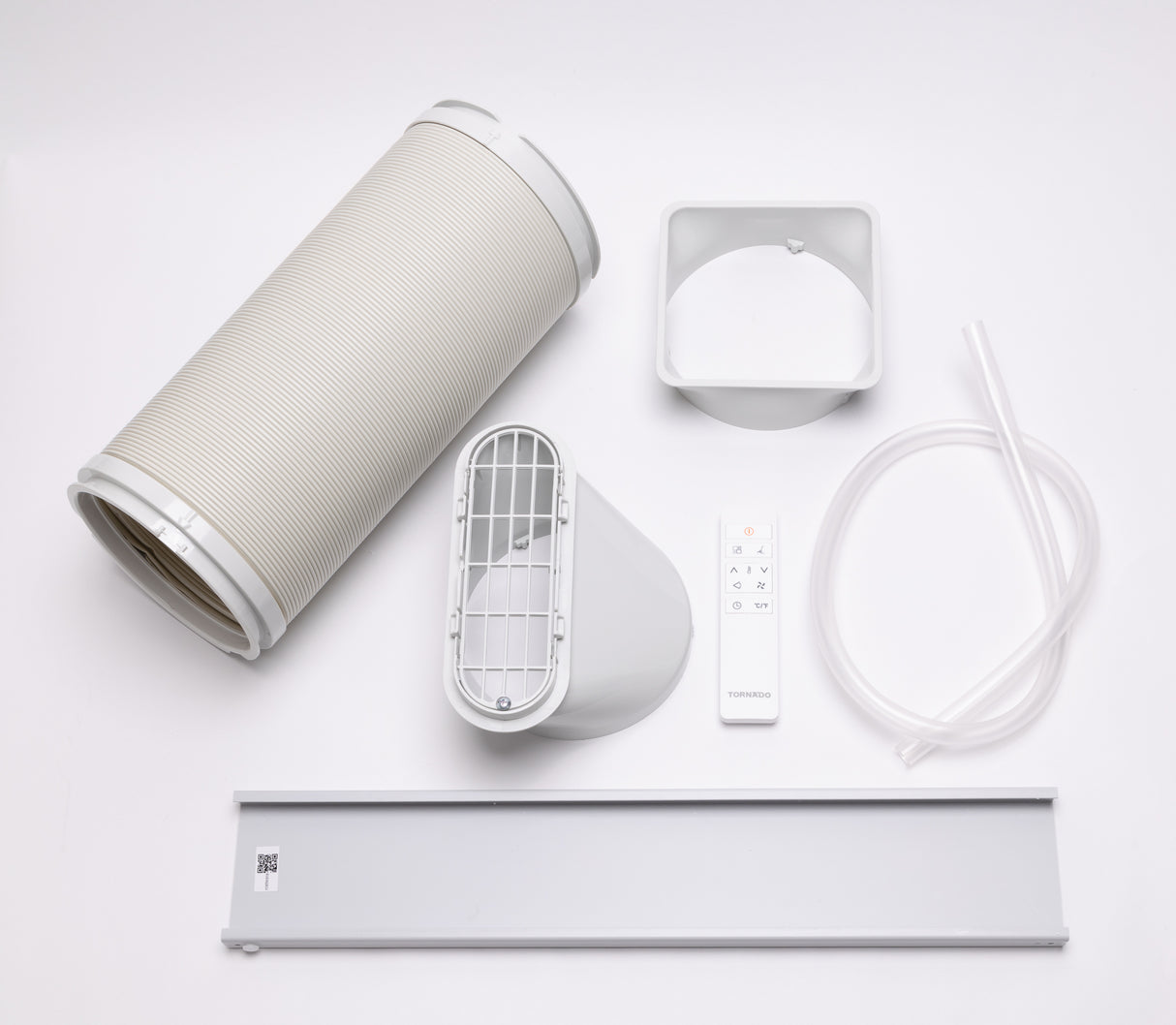 BukkitBow mobiele airconditioner met warmtepomp en Wi-Fi, inclusief afvoerslang en raamkit, 12.000 BTU, voor koeling en verwarming