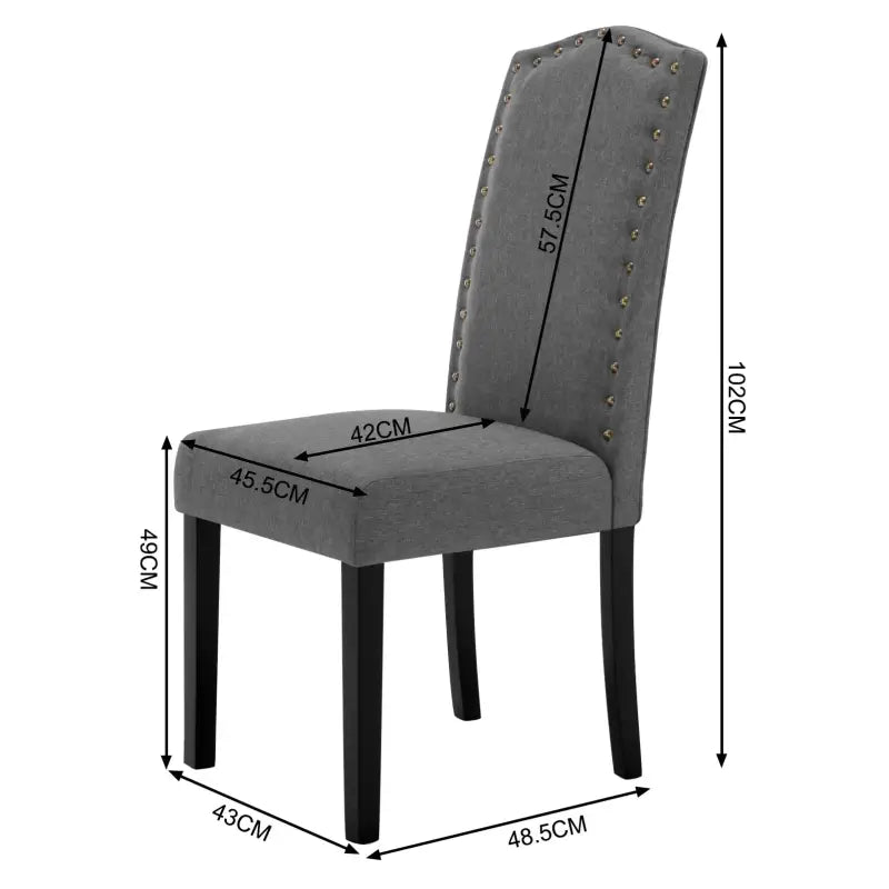 Moderne BukkitBow eetkamerstoel met ergonomisch ontwerp, massief houten frame en 57,5 cm rughoogte, stabiel en duurzaam.