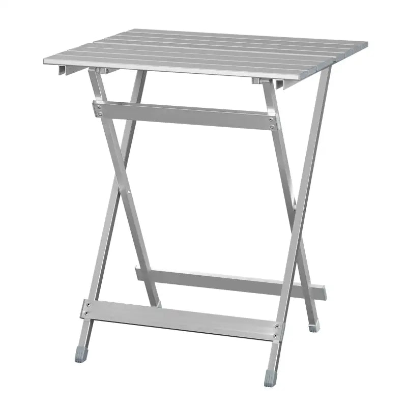 Opvouwbare campingtafel van BukkitBow, lichtgewicht aluminium, corrosiebestendig, maximale belasting 25 kg, 50,5x46,5x60 cm.