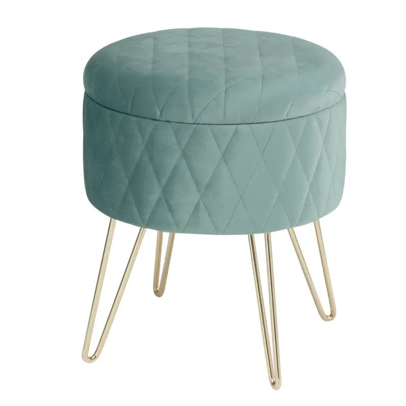 BukkitBow poef en opbergkruk in zwart, stabiel en kwalitatief, 31,5x31,5x36 cm, multifunctioneel en praktisch voor woonkamer