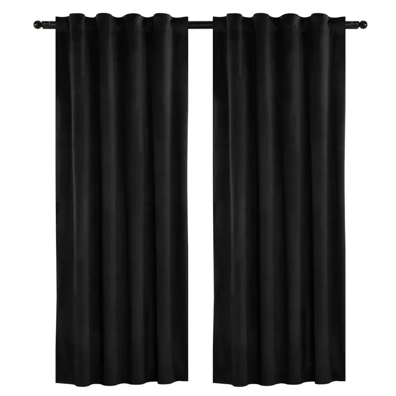 BukkitBow fluwelen gordijn set, 300g/m², 140 cm breed, in verschillende hoogtes, elegant en zacht voor raamdecoratie.