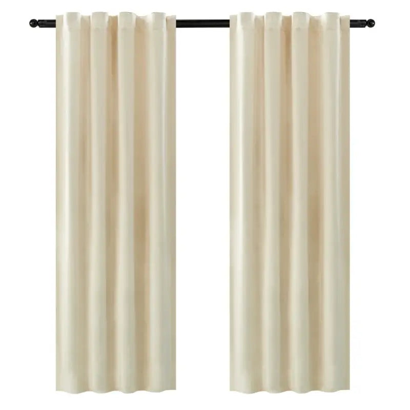 BukkitBow fluwelen gordijn set, 300g/m², 140 cm breed, in verschillende hoogtes, donkere kleur, zachte stof.