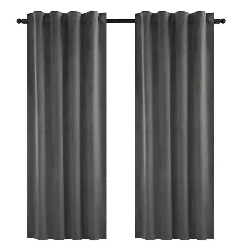 BukkitBow fluwelen gordijnen set, 300g/m², 140 cm breed, in verschillende hoogtes, zachte textuur, elegant raamdecor.