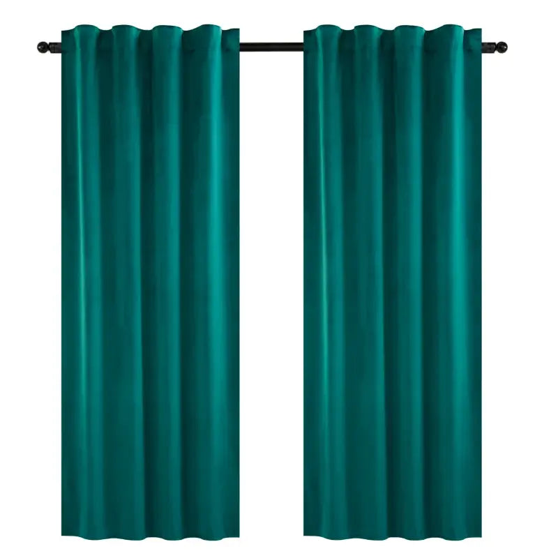 BukkitBow fluwelen gordijnen set, 300g/m², 140 cm breed, verschillende hoogtes, elegant en zacht textiel voor raamdecoratie