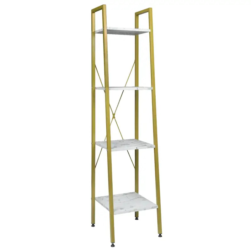 BukkitBow boekenkast met 4 planken, ruim en veilig ontwerp, veelzijdige stijl, afmetingen 34x35x148 cm, modern en functioneel.