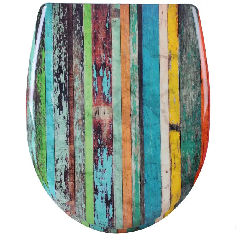 Toiletbril van BukkitBow met Softclose, antibacterieel, met print, geschikt voor toiletzitting, moderne en comfortabele toiletaccessoire