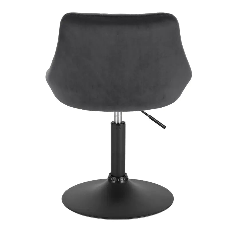 BukkitBow verstelbare barkruk met fluwelen bekleding, metalen frame en ergonomische rugleuning, zithoogte 42-58cm.
