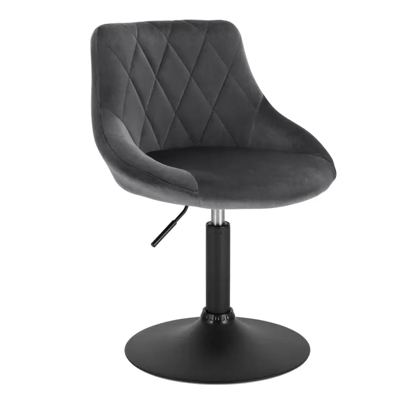 BukkitBow verstelbare barkruk van fluweel met metalen frame, ergonomisch ontwerp en rugleuning, zithoogte 42-58 cm.