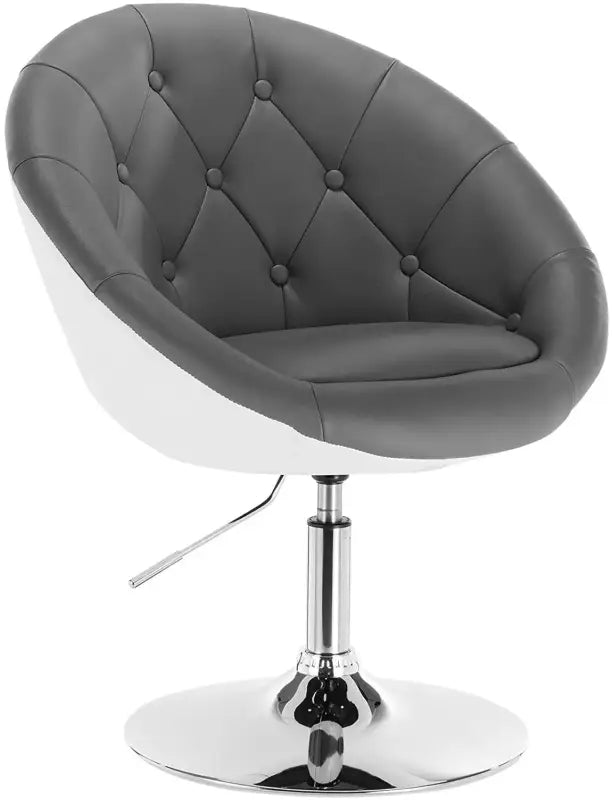 Verstelbare BukkitBow barkruk met verchroomd staal, synthetisch leer of fluweel, ergonomisch ontwerp met armleuningen, zithoogte 45-57cm.