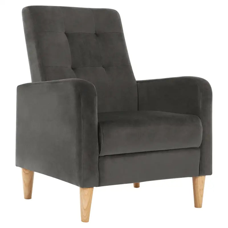 Luxe BukkitBow vleugelstoel met armleuningen, linnen en fluwelen bekleding, massief houten poten, stijlvolle lounge fauteuil