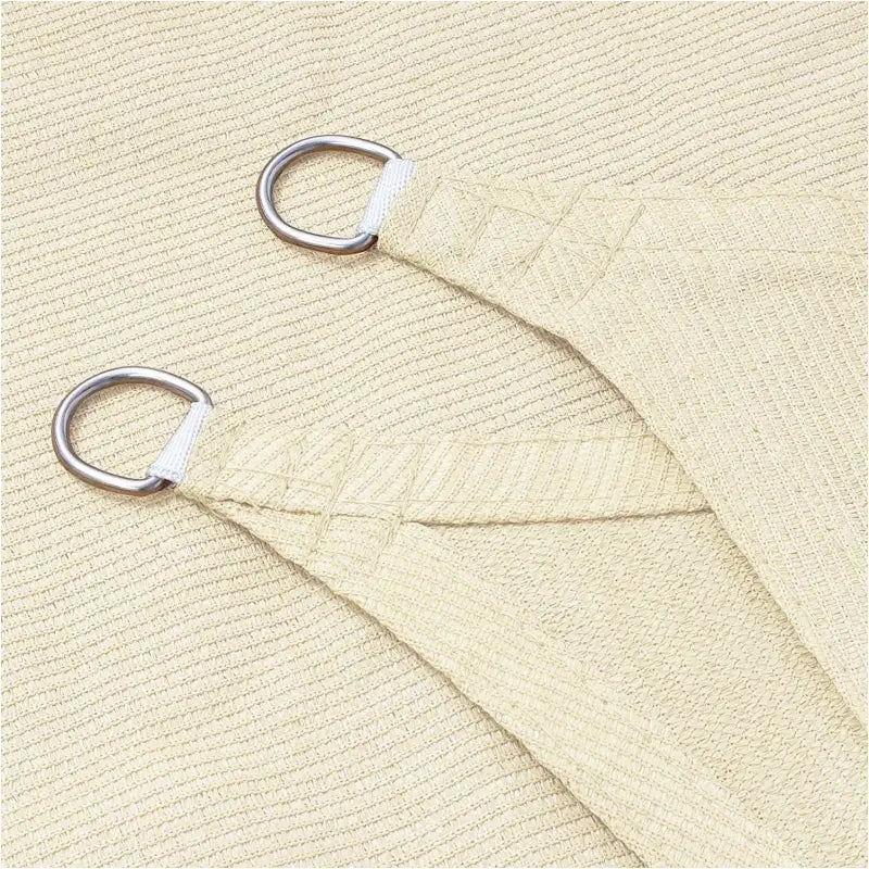 BukkitBow zonwering met 180g/m² HDPE schaduwzeil in grijs, crème of zand, driehoek, vierkant of rechthoek, UV 50+ bescherming