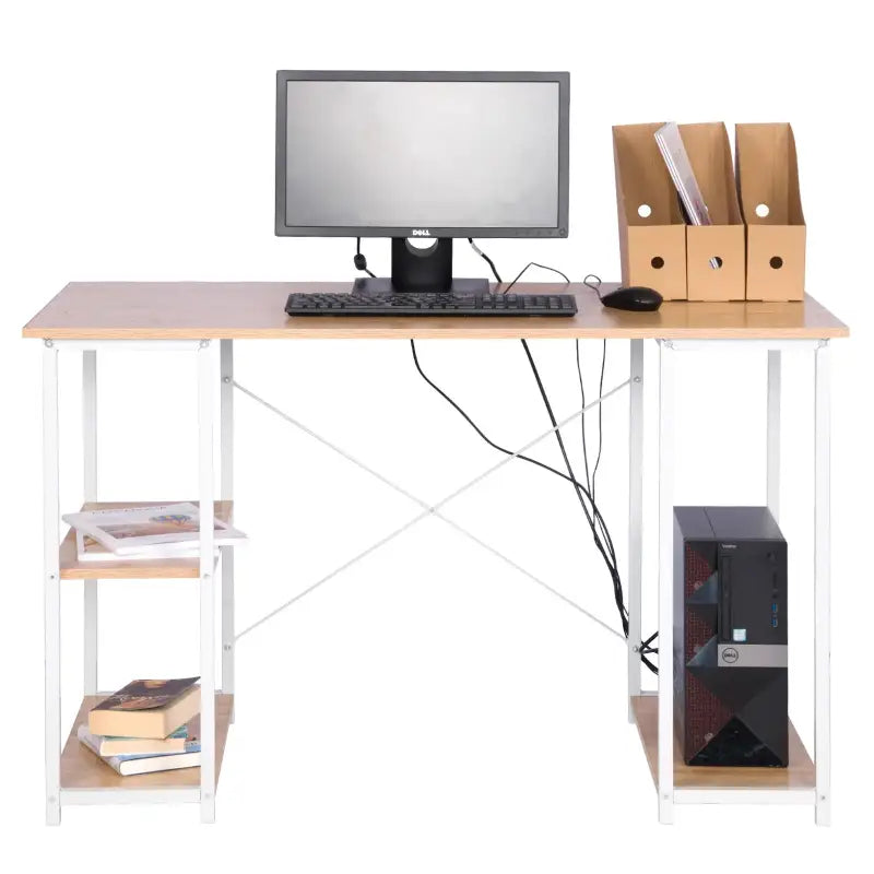 BukkitBow - Bureau - Licht Eikenhout en Stalen Structuur