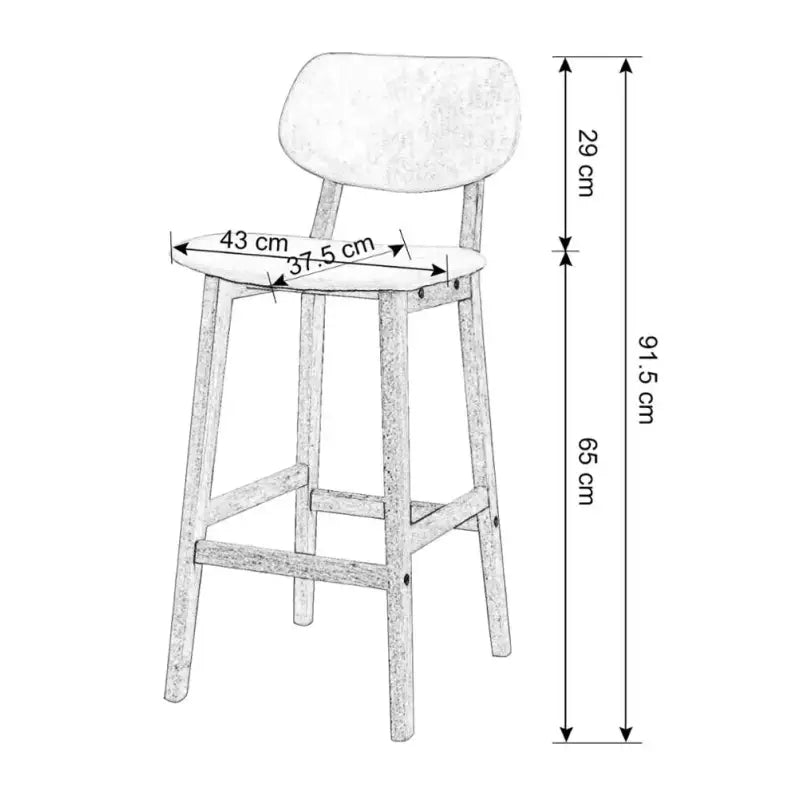 BukkitBow - Designer Barkrukken - Set van 2 Barkrukken