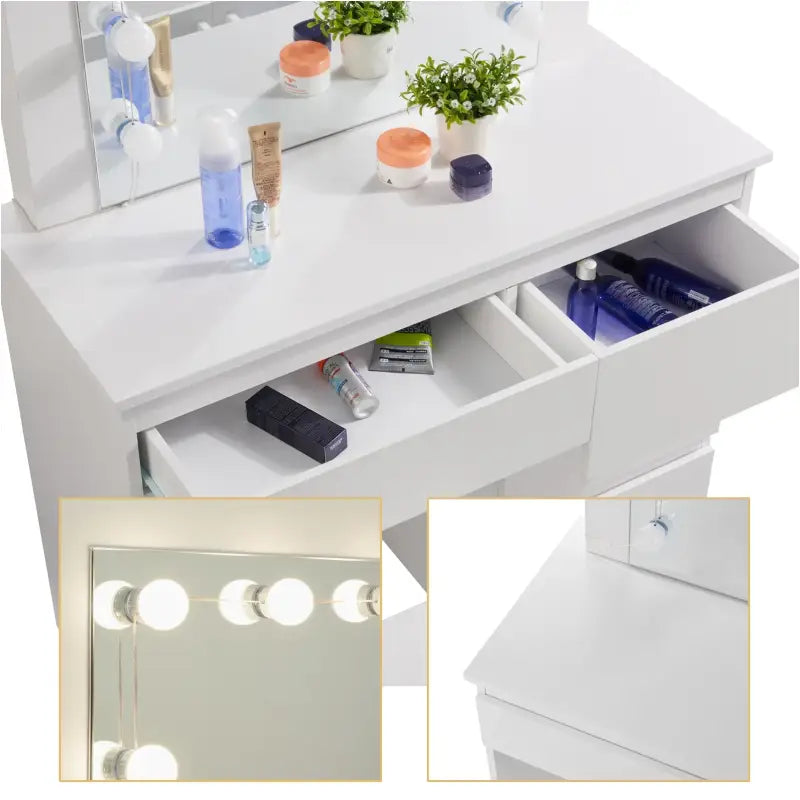 BukkitBow - Kaptafel Set met Kruk - Melamine Panelen