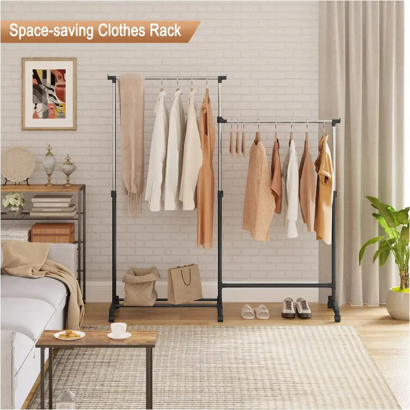 BukkitBow - Mobiel Kledingrek op Wielen - 2-Delig