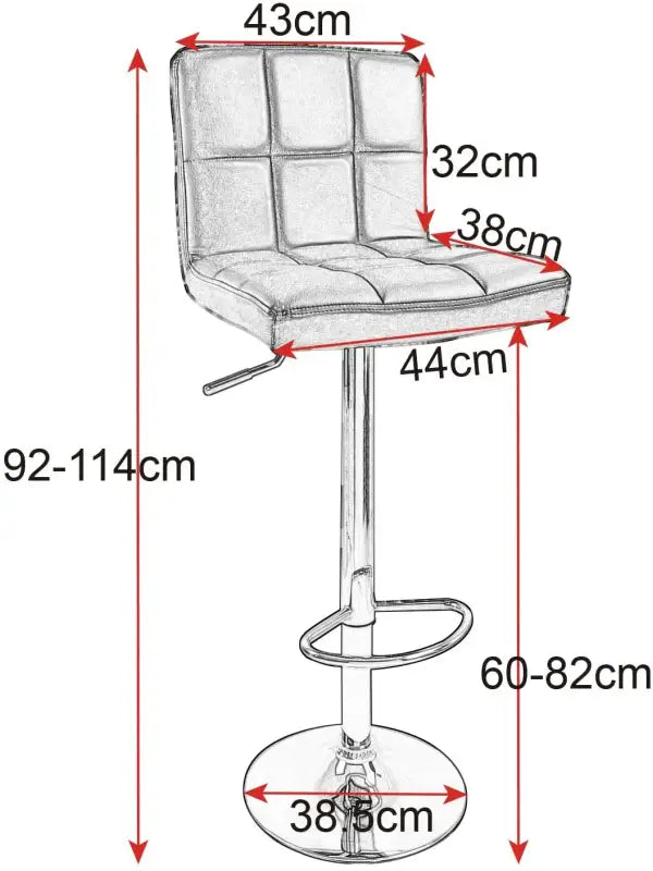 BukkitBow - Moderne Barkruk - Linnen en Verchroomd Staal